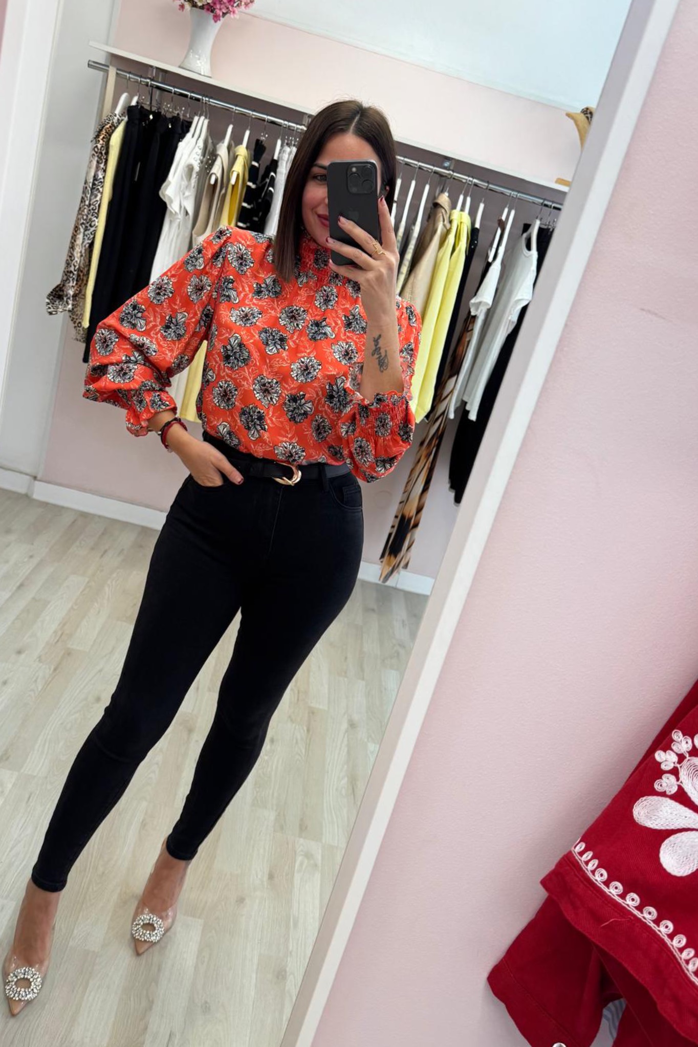 Jeans pitillo negro