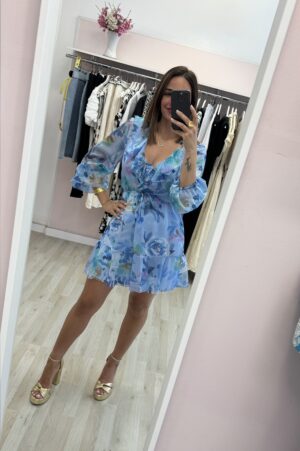 Vestido gasa florida